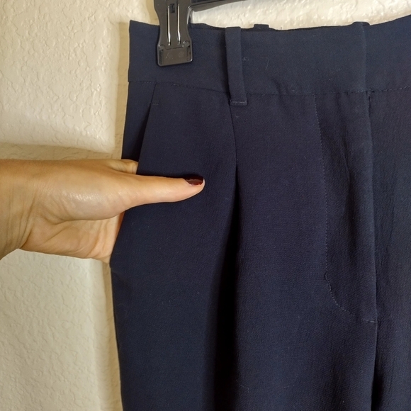 Wilfred The Effortless Pant Black High Waist Pleated Wide Leg Trouser Sz 2 - Picture 6 of 12